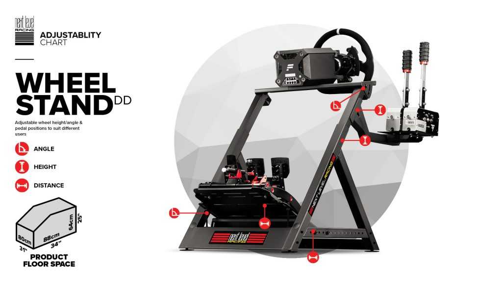 Stand Drive Next Level Racing Wheel Stand DD for Direct Drive Wheels - Games Home